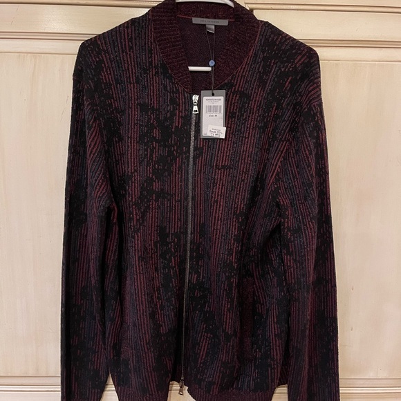 John Varvatos Zip Up Sweater